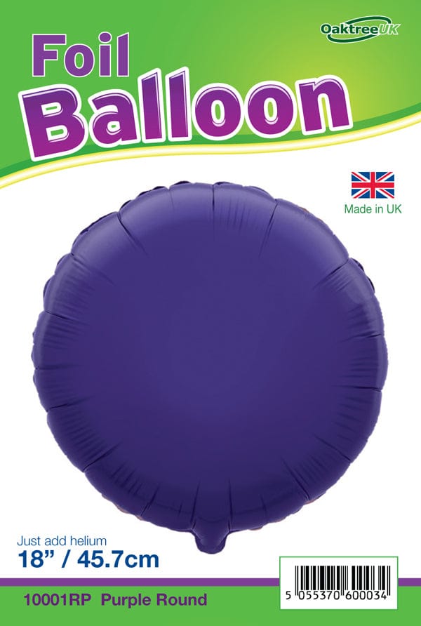 Purple Round Balloon 18 Inch