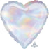 18'' HEART IRIDESCENT PLAIN FOIL (Unpackaged)