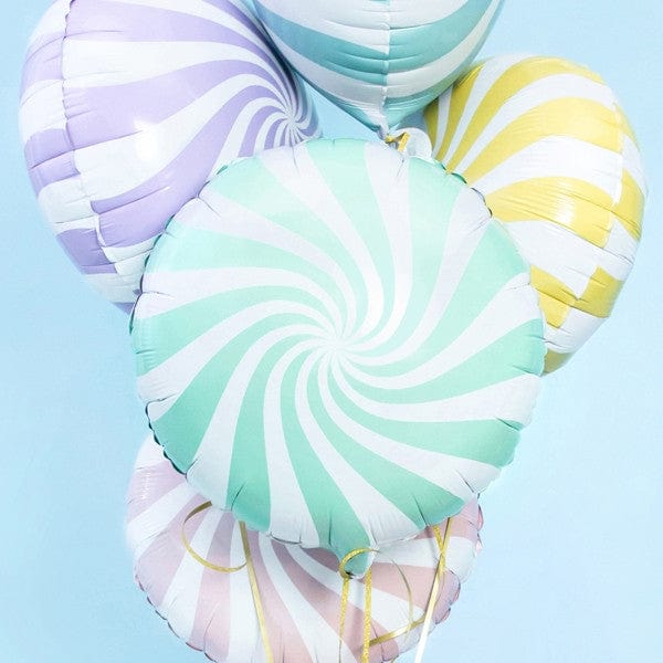 Pastel Yellow Candy Swirl 35cm 