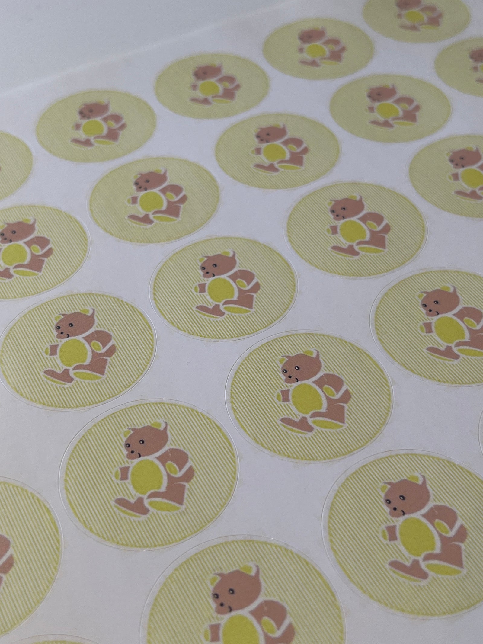 Yellow Teddy Bear stickers