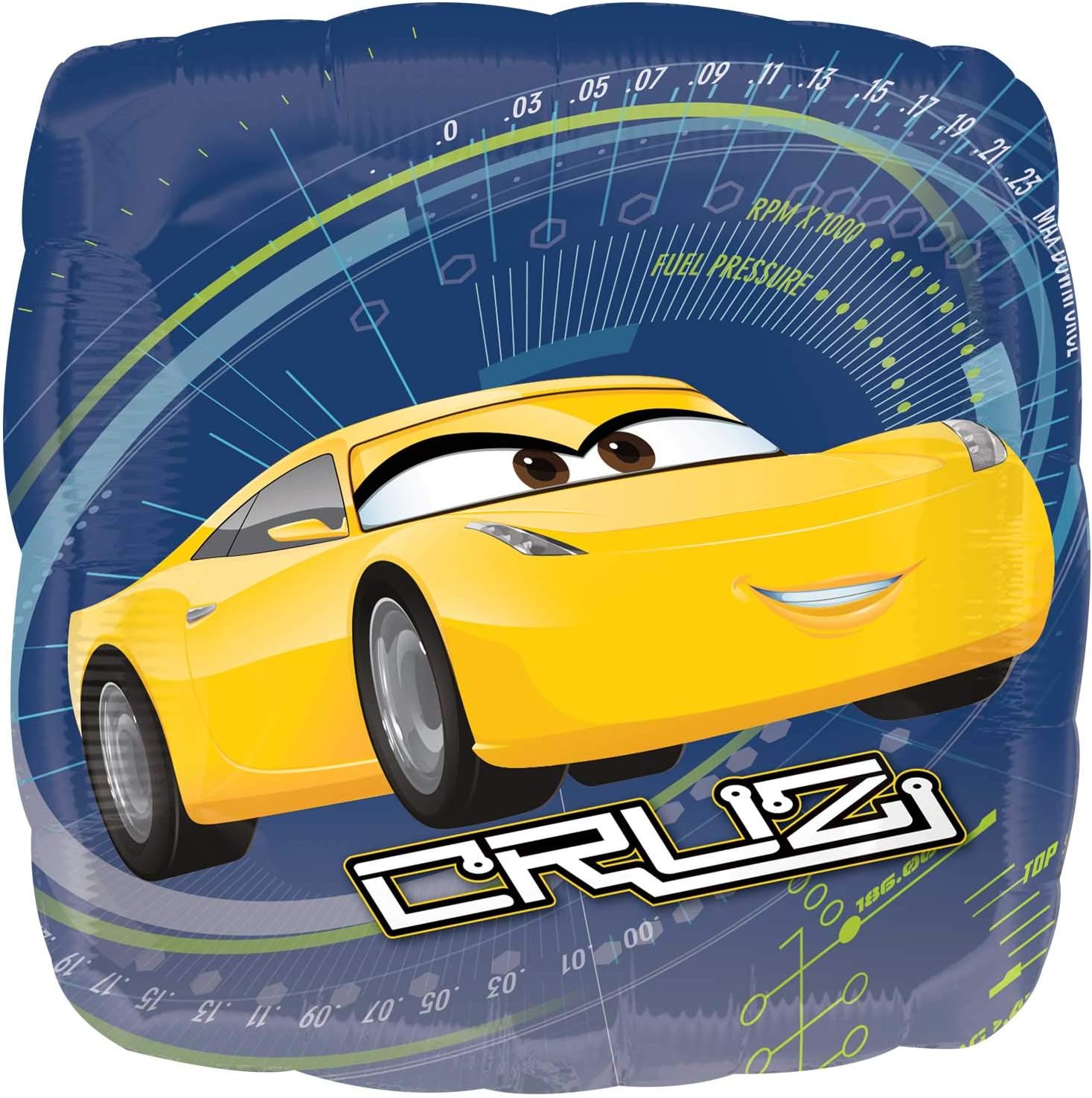 17'' Cars 3 Cruz/Jackson Double Sided Foil Balloons