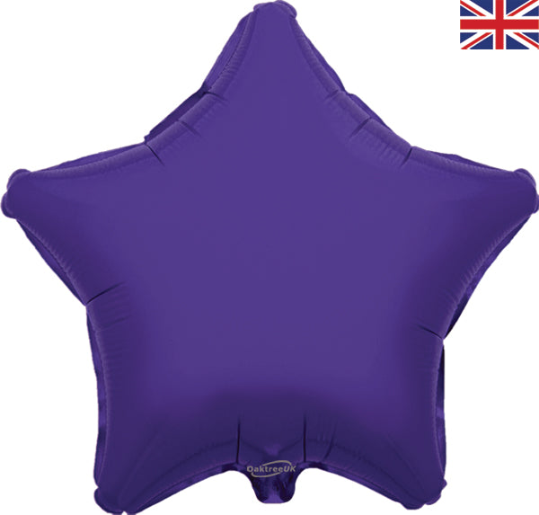 19'' PACKAGED STAR PURPLE FOIL BALLOON