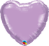 18'' HEART PEARL LAVENDER PLAIN FOIL (Flat)