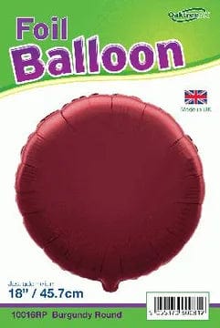 18" Burgundy Round
