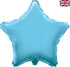 19'' PACKAGED LIGHT BLUE STAR FOIL BALLOON