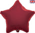 19'' PACKAGED STAR BURGUNDY FOIL BALLOON