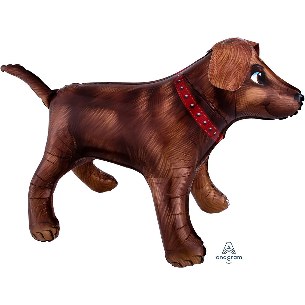 36'' Golden Dog Ultrashape Foil Balloon