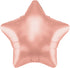 19'' PACKAGED ROSE GOLD STAR FOIL BALLOON