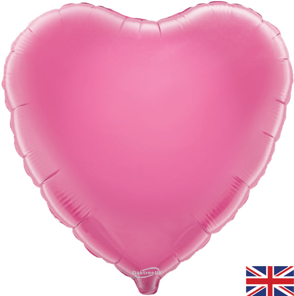 18'' PACKAGED PINK HEART FOIL BALLOON