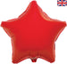19'' PACKAGED STAR RED FOIL BALLOON