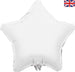 19'' PACKAGED STAR WHITE FOIL BALLOON