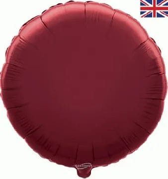 18" Burgundy Round