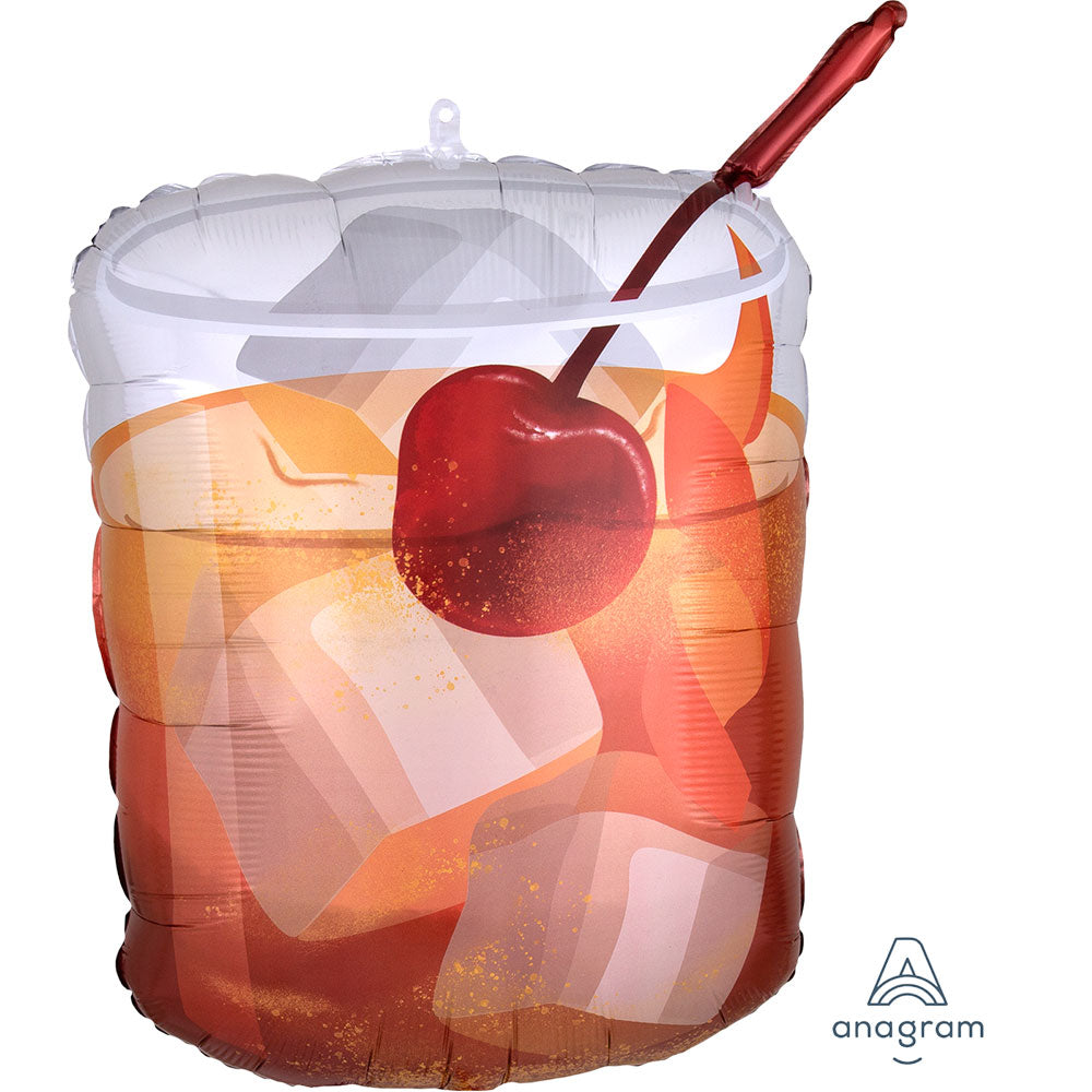 23'' Old Fashioned Drink SuperShape Foil Balloon