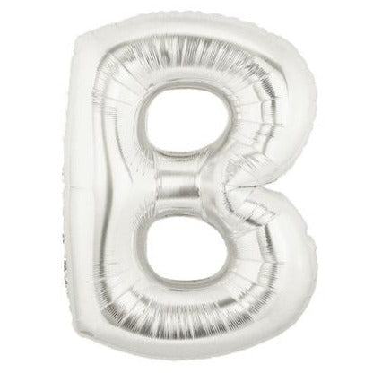 40'' SUPER SHAPE FOIL LETTER B - SILVER