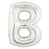 40'' SUPER SHAPE FOIL LETTER B - SILVER