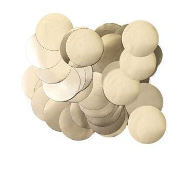 CHAMPAGNE METALLIC PEARL FOIL CONFETTI 10MM X 14G