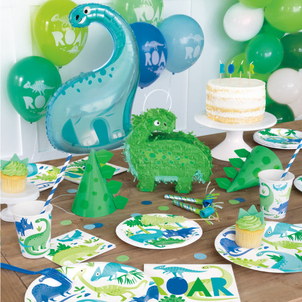 Dinosaur Paper Party Plates (22cm) 8pk