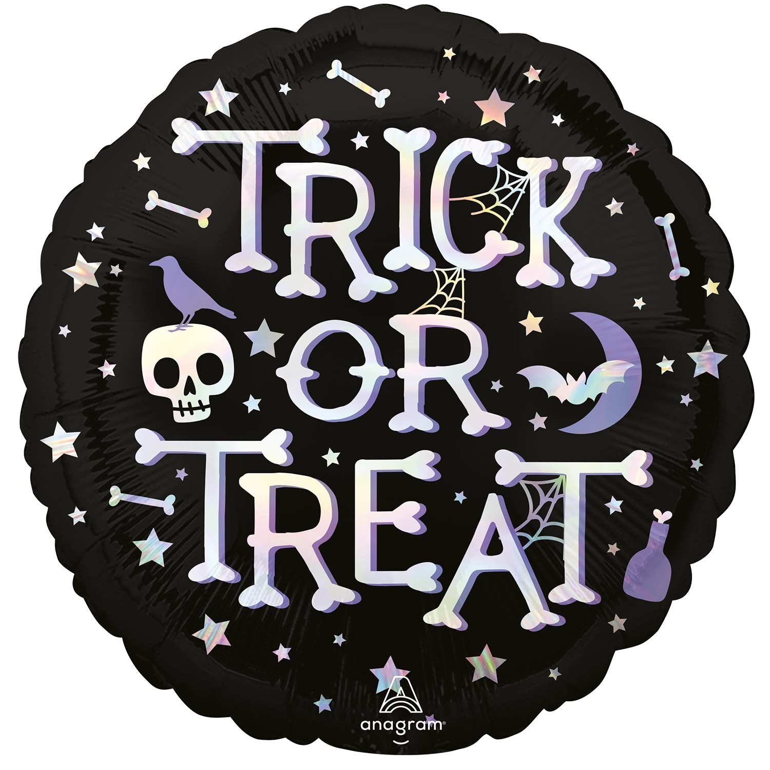 Trick or Treat Iridescent Foil Balloon
