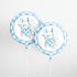 Blue Floral Elephant Round Foil Balloon 18''