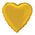 Solid Heart Foil Balloon 18'',  - Gold