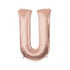 34'' SHAPE FOIL LETTER U - ROSE GOLD (ANAGRAM)