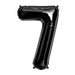 34'' SHAPE FOIL NUMBER 7 - BLACK (NORTH STAR)