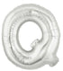 40'' SUPER SHAPE FOIL LETTER Q - SILVER