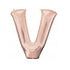 34'' SHAPE FOIL LETTER V - ROSE GOLD (ANAGRAM)