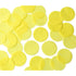 YELLOW CIRCULAR PAPER BALLOON CONFETTI 250G