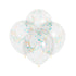 Multi-Coloured Confetti Balloons 6pk
