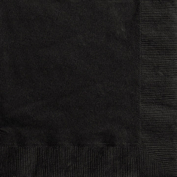 Black Party Napkins 20pk