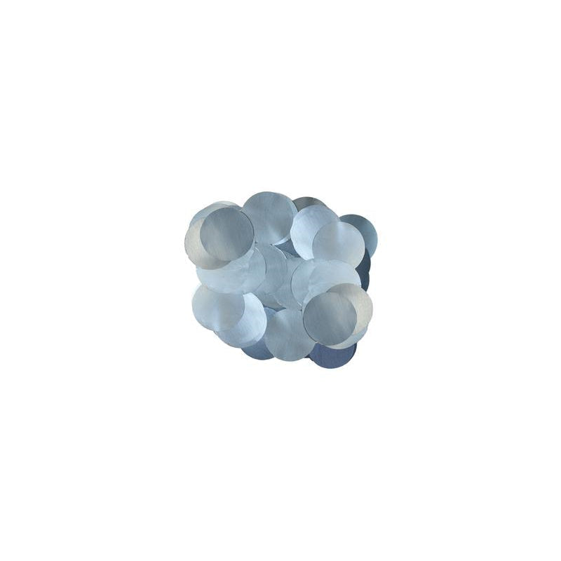 LIGHT BLUE METALLIC PEARL FOIL CONFETTI 10MM X 14G