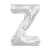 16'' Foil Letter Z - Silver Packaged Air Fill