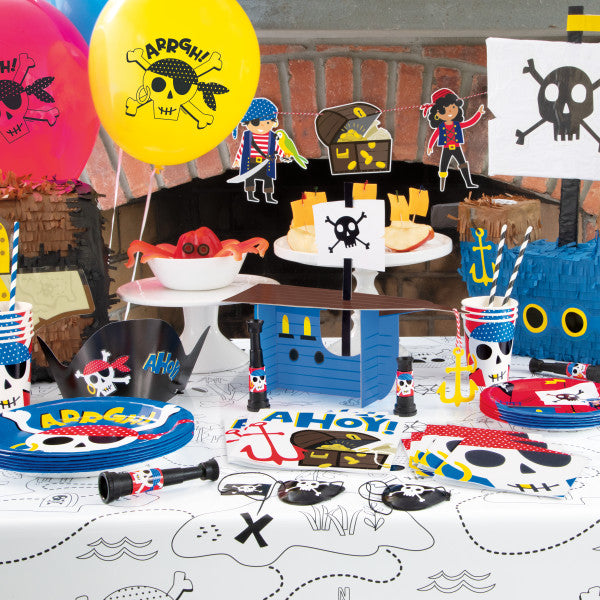 Ahoy Pirate Party Dessert Plates (8pk)