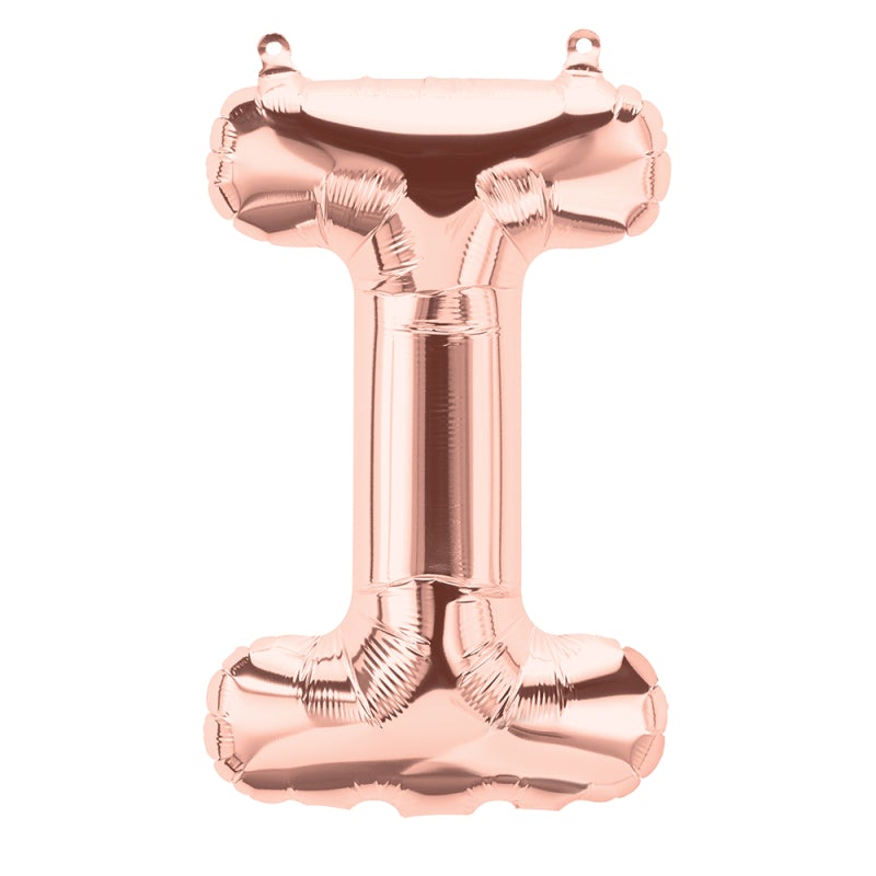 16'' Foil Letter I - Rose Gold Packaged Air Fill