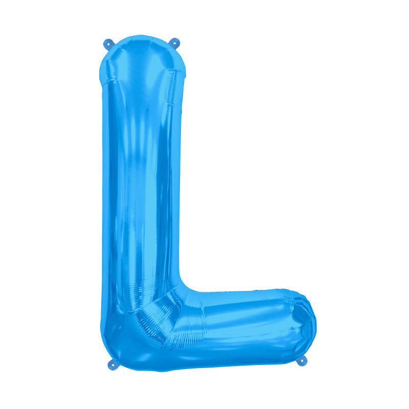 16'' Foil Letter L - Blue Packaged Air Fill