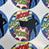 35 x Superhero Sweet Cone Stickers, Party Bag Labels
