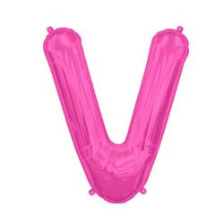 16'' Foil Letter V - Magenta Packaged Air Fill