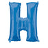 34'' SUPER SHAPE FOIL LETTER H - BLUE (ANAGRAM)
