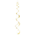 Gold Hanging Swirl Decorations 8pk