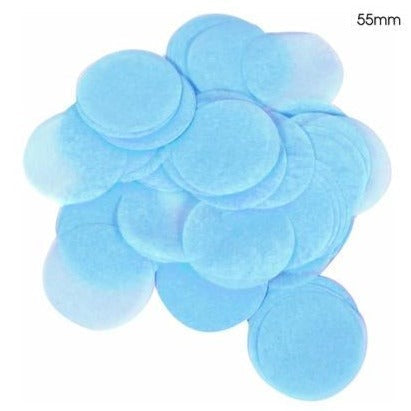 LIGHT BLUE TISSUE CONFETTI 55MM X 100G