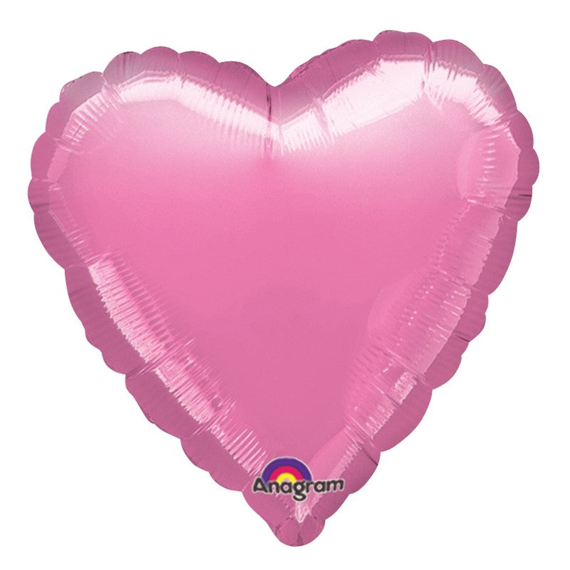 18'' HEART LAVENDER PLAIN FOIL (Flat)