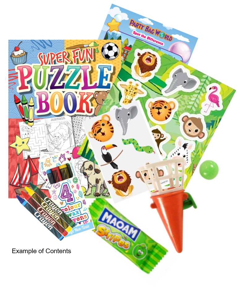 Childrens Pre Filled Party Bags - 12 items per bag (1 bag) - Boys Girls Kids Birthday Favours (Unisex)