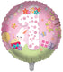 Girls 1st Birthday 18 Inch Foil Balloon