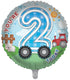 Farm / Tractors 2nd Birthday 18 Inch Foil Balloon