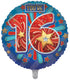 Blue 16th Birthday Balloon