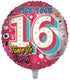 Pink 16th Birthday Balloon