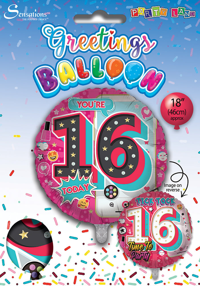 Pink 16th Birthday Balloon