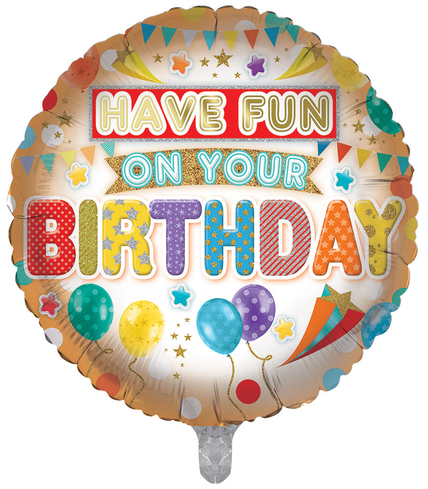 Happy Birthday 18 Inch Foil Balloon