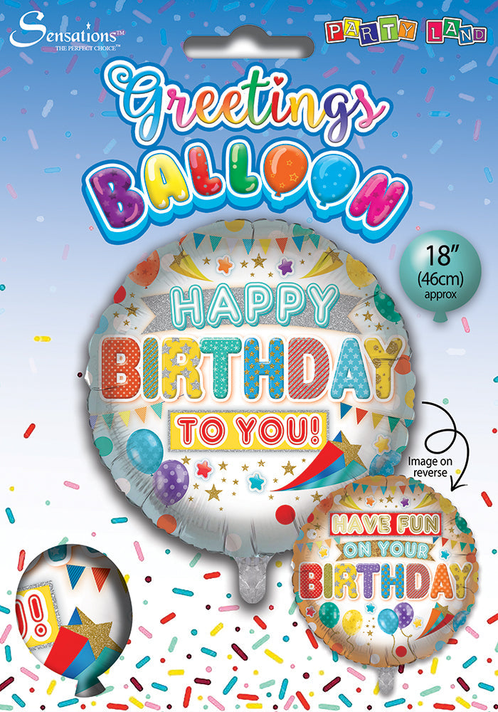 Happy Birthday 18 Inch Foil Balloon